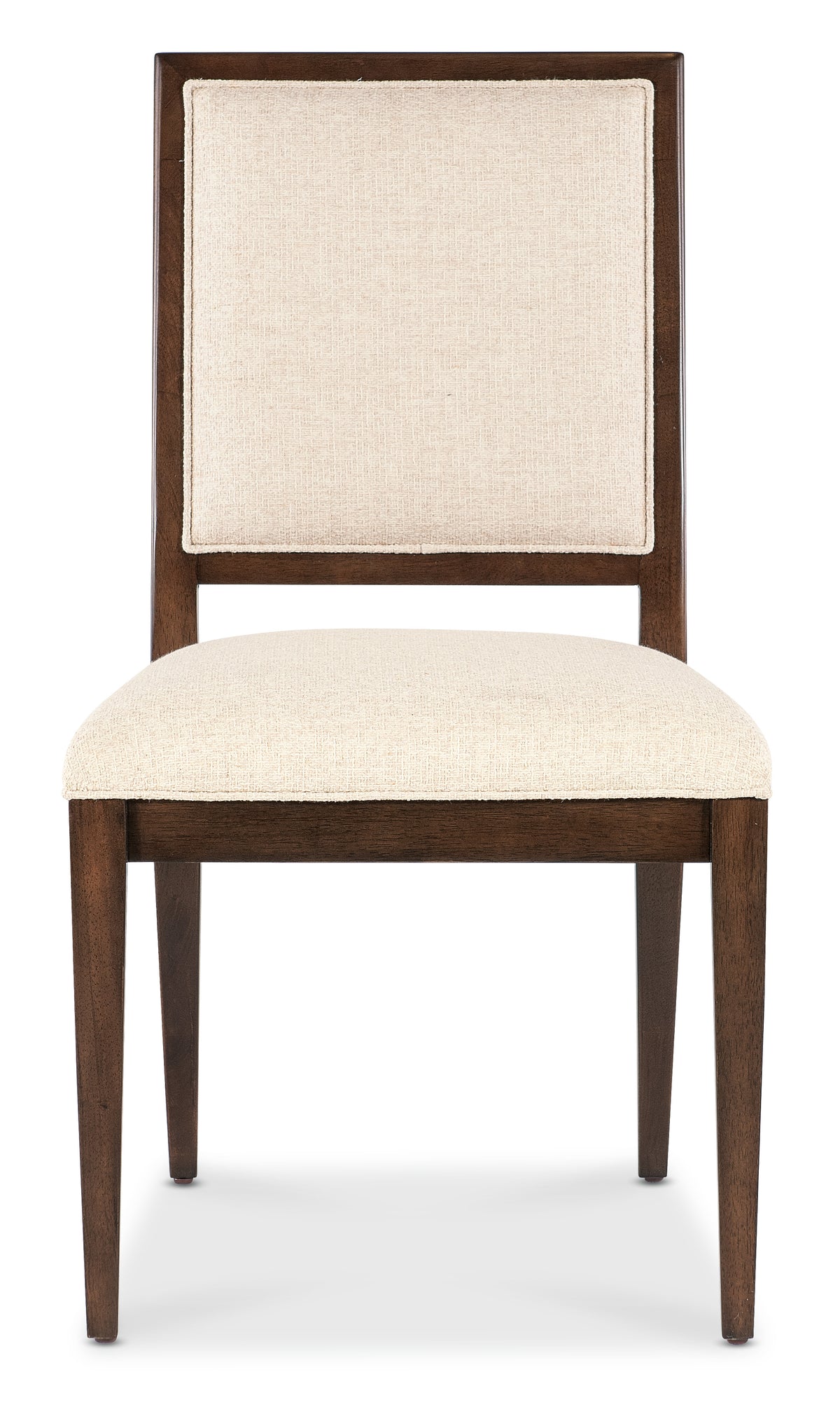 a chair with a white cushion