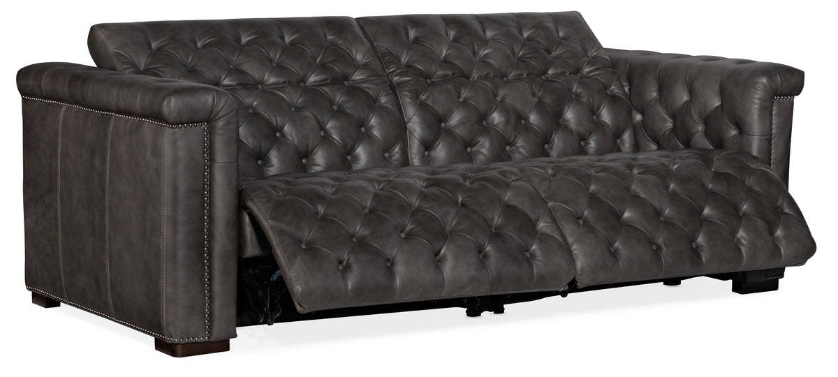 a black couch with a white background