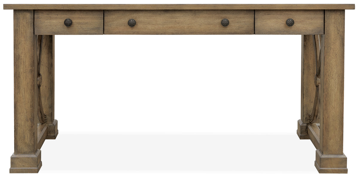 a wooden table with a white background