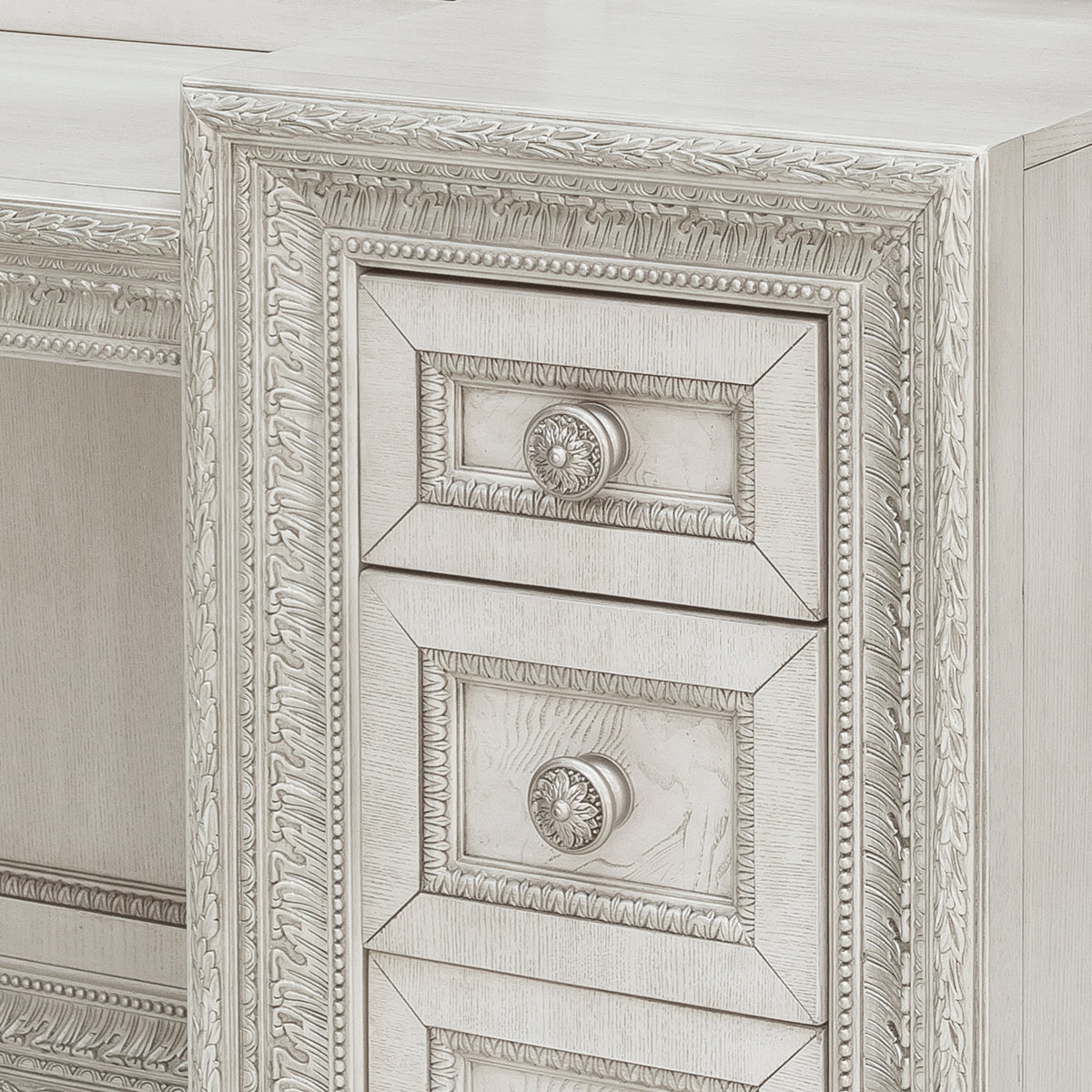 a close up of a desk