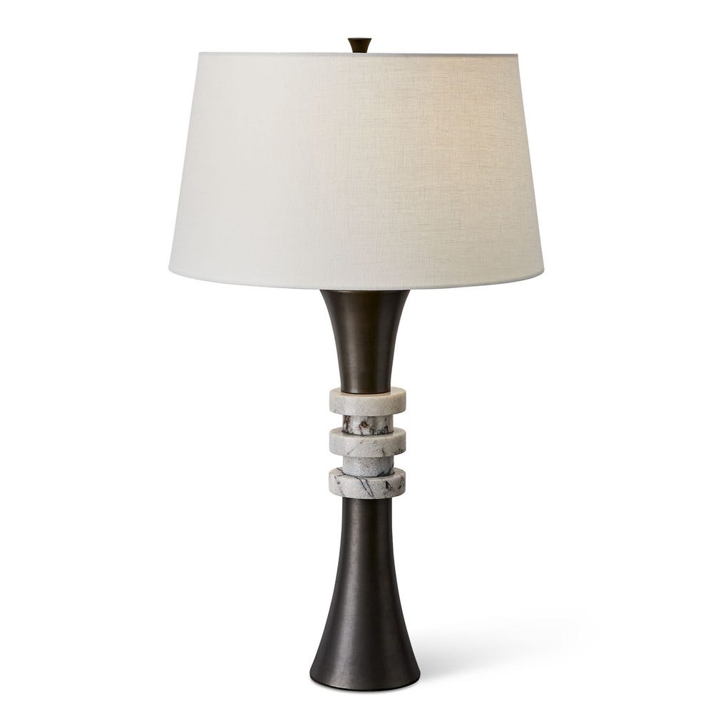 Banded Table Lamp - Onyx