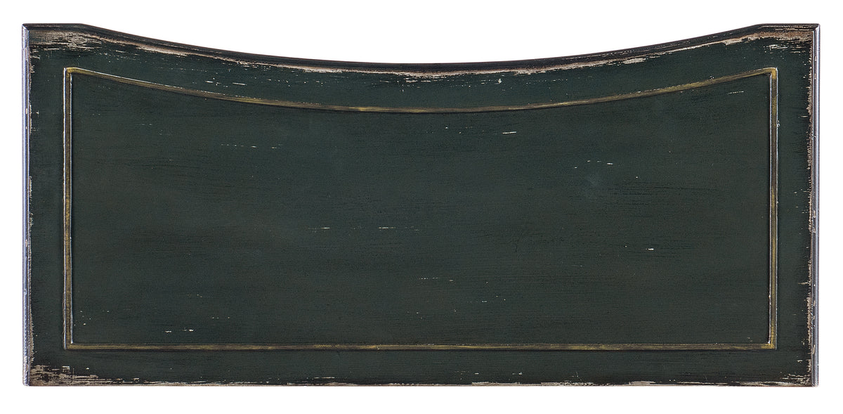a black board with a curved edge