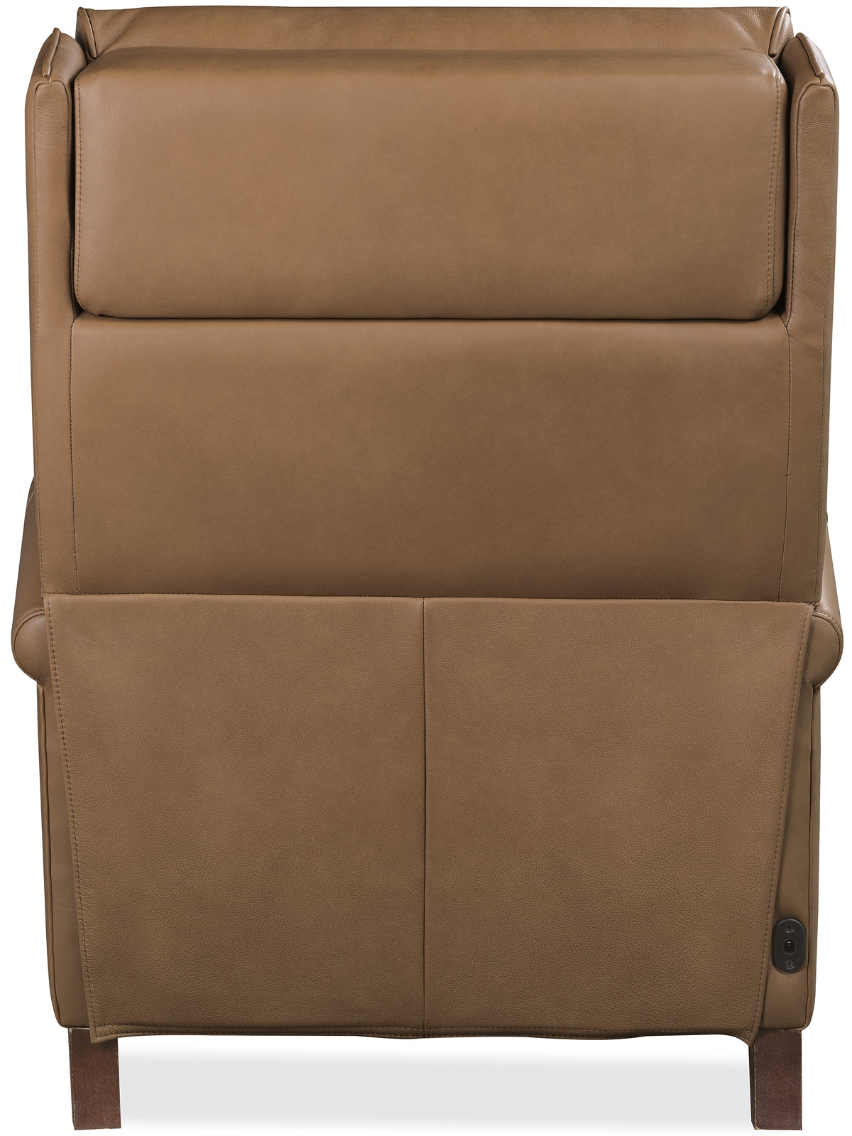 a brown recliner chair