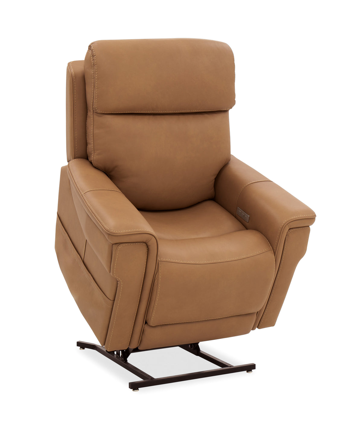 a brown recliner chair