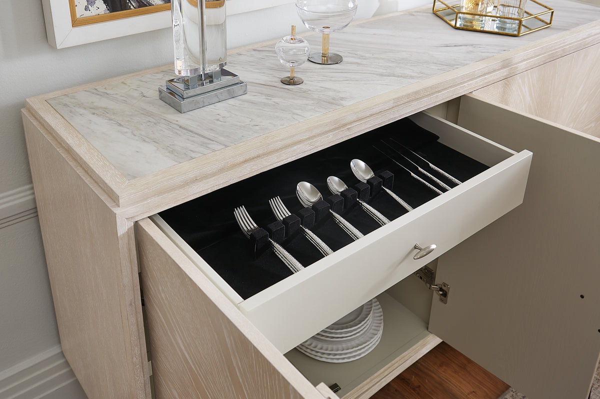 a drawer with silverware in it