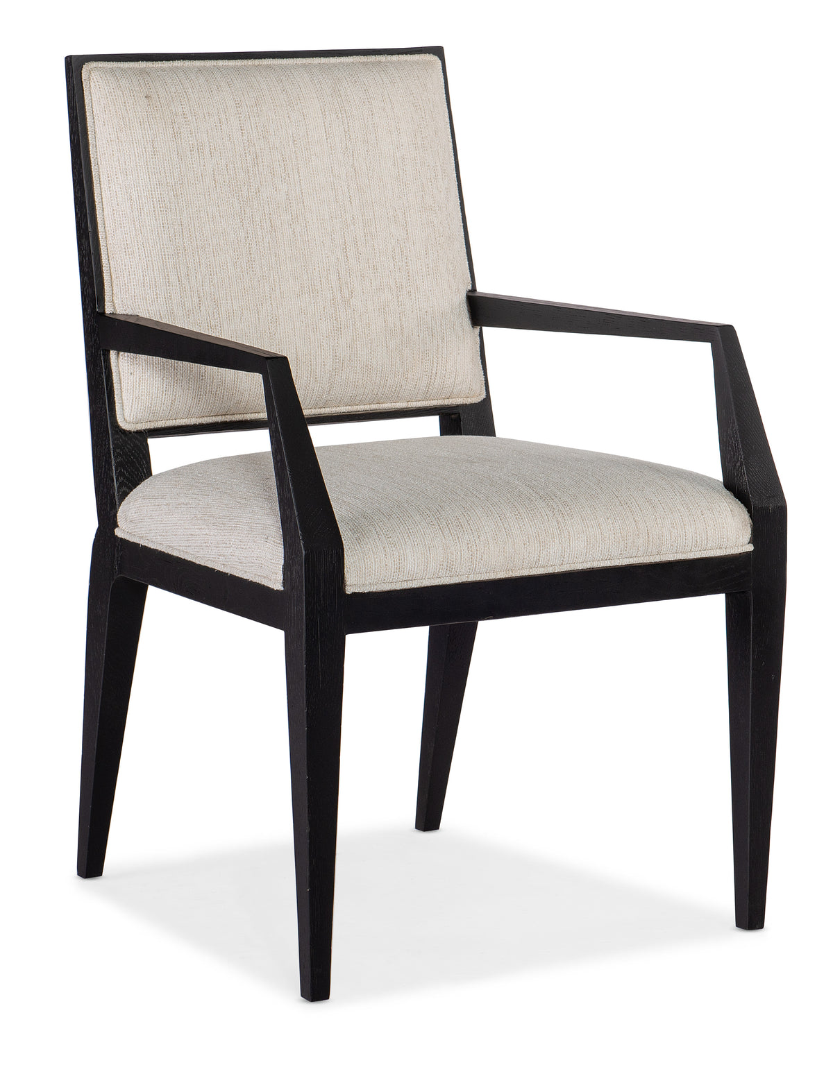 a chair with a white cushion