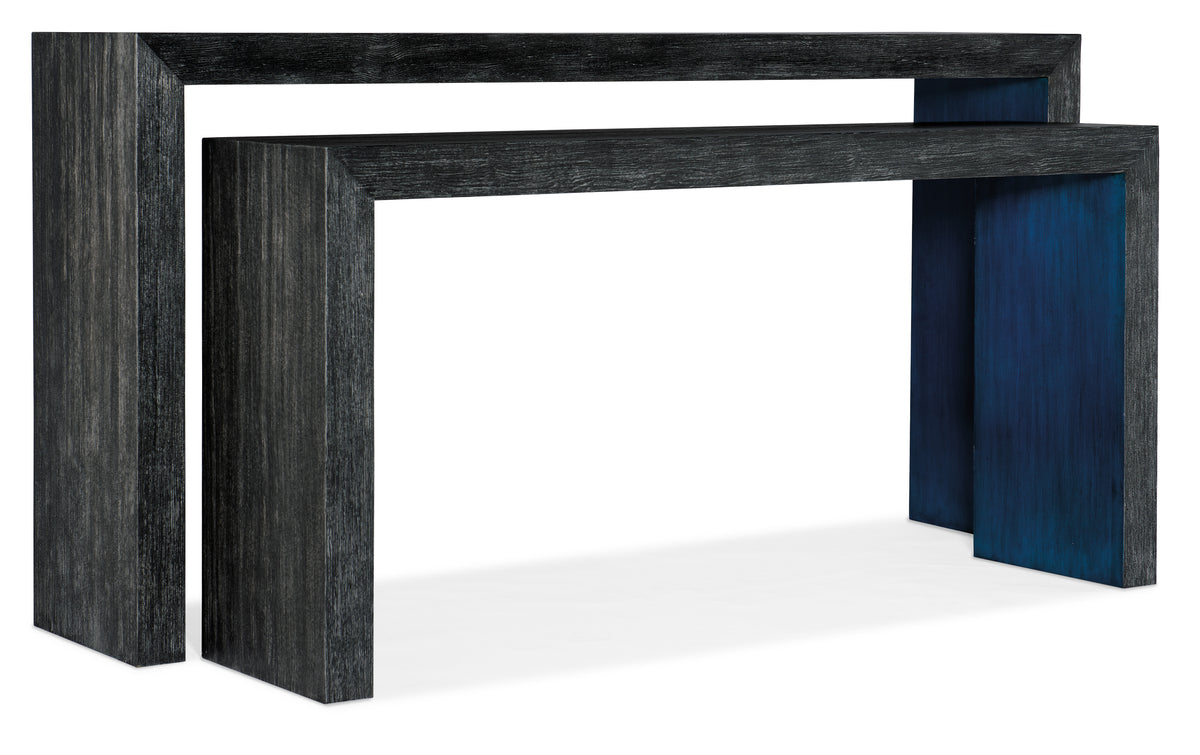 a black and blue table
