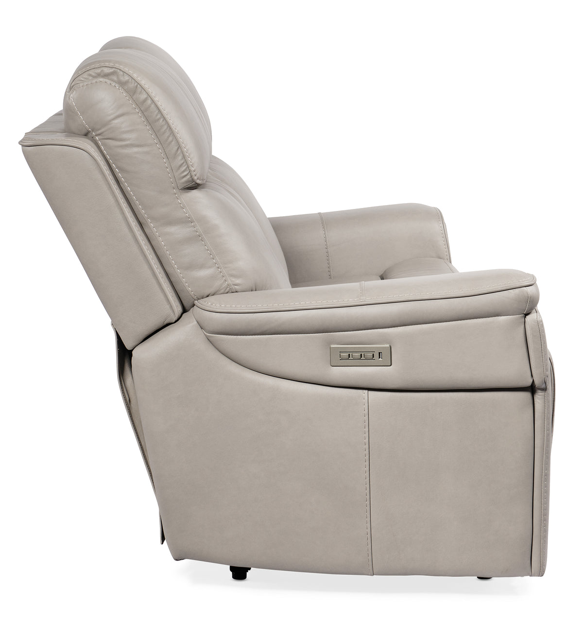 a close up of a recliner