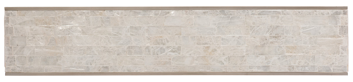 a rectangular white and gray rectangular object with a wood frame