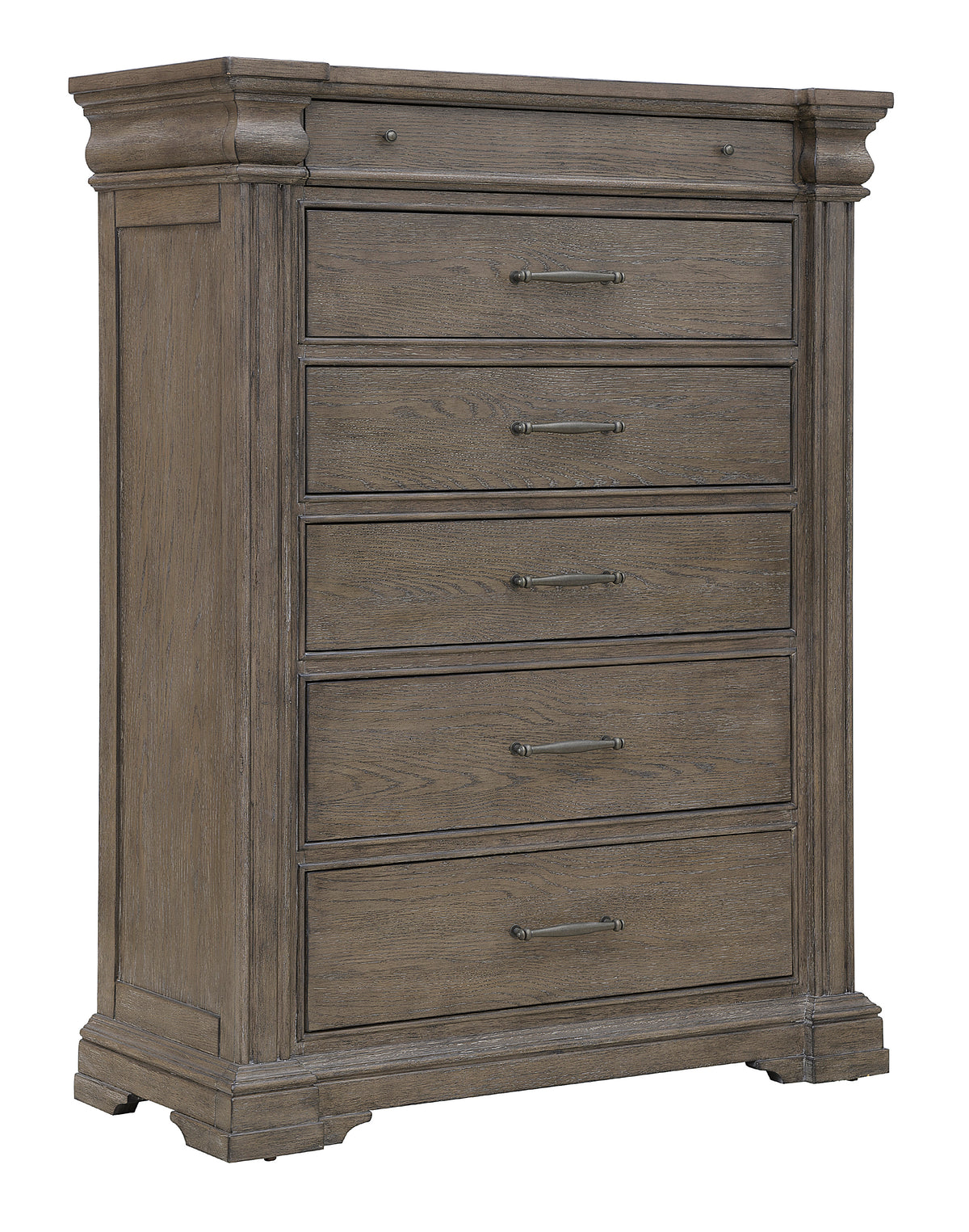 a wooden chest of drawers