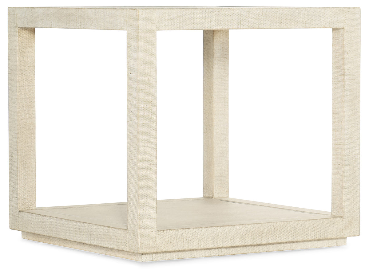a white table with a white surface
