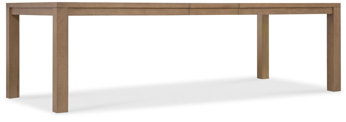 a table with a long rectangular top