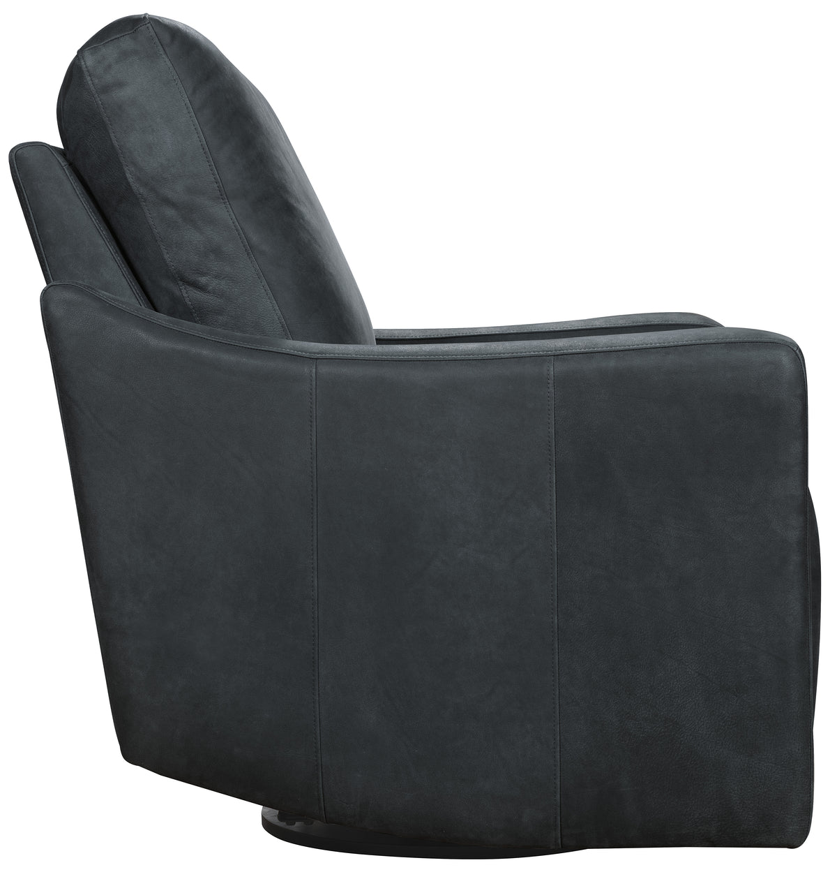 a black recliner chair with a pillow