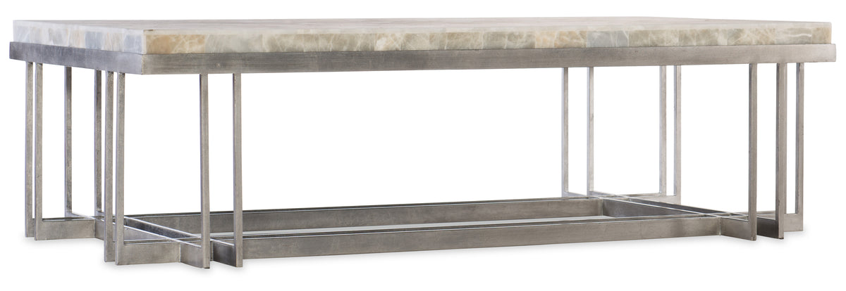 a table with a marble top