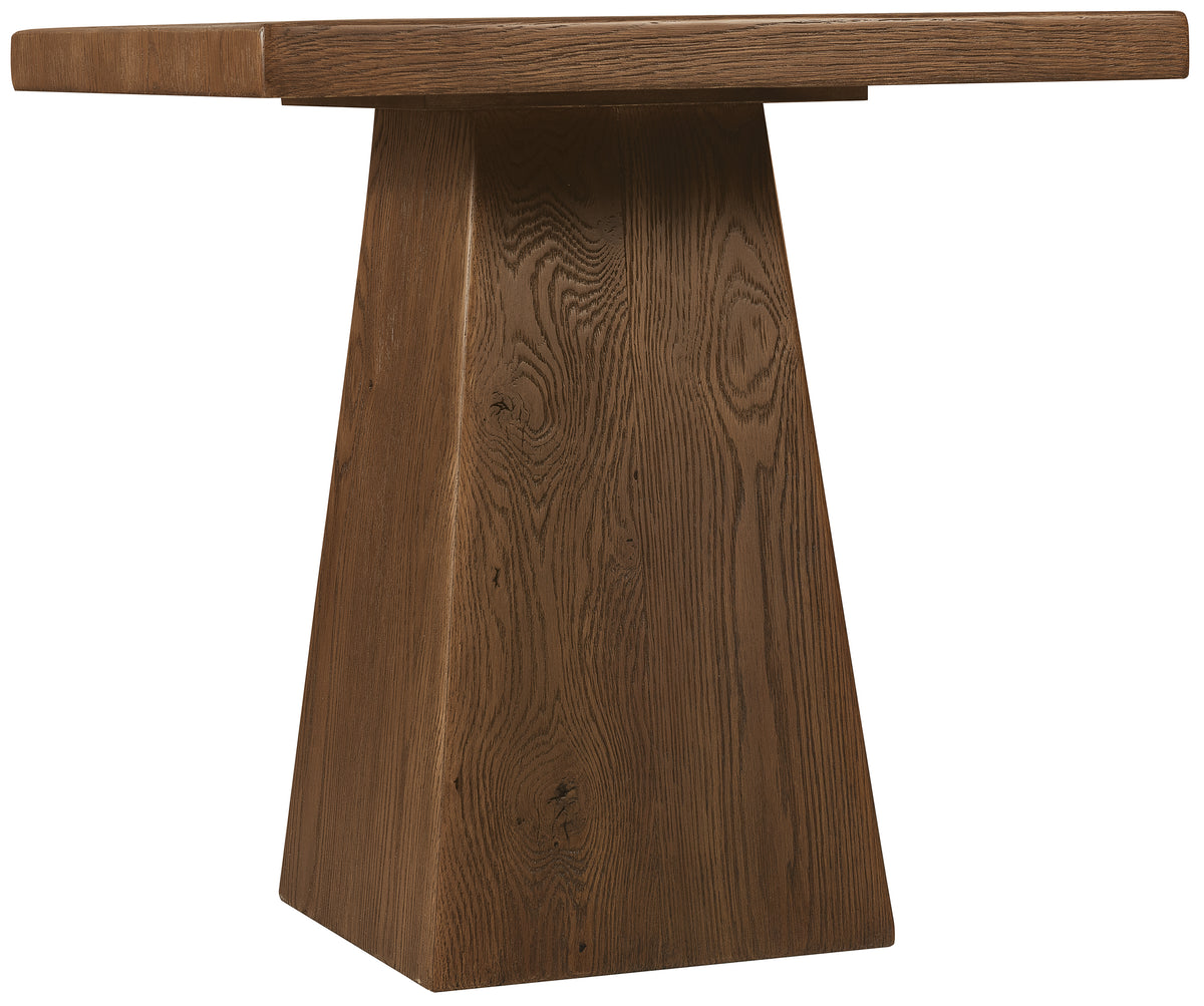 a wooden table with a white background