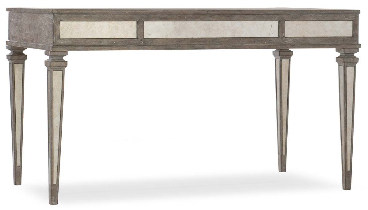 a table with a white top