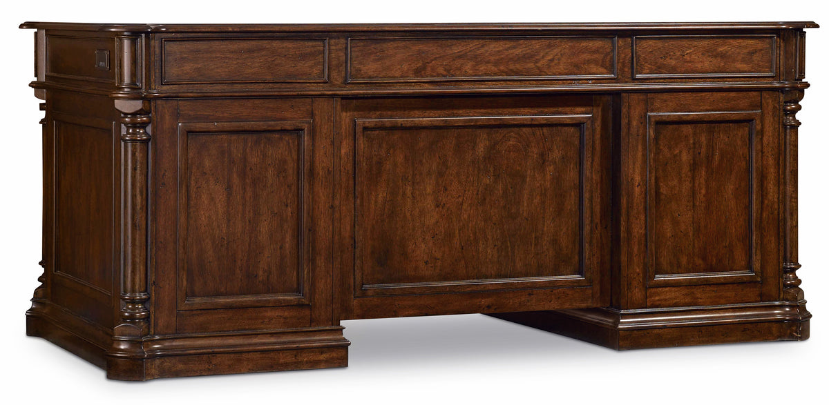 a wooden desk with a white background