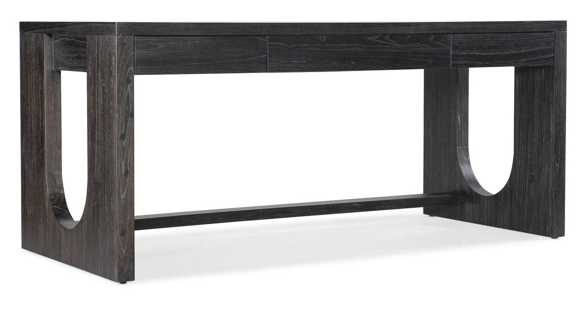 a black table with two drawers