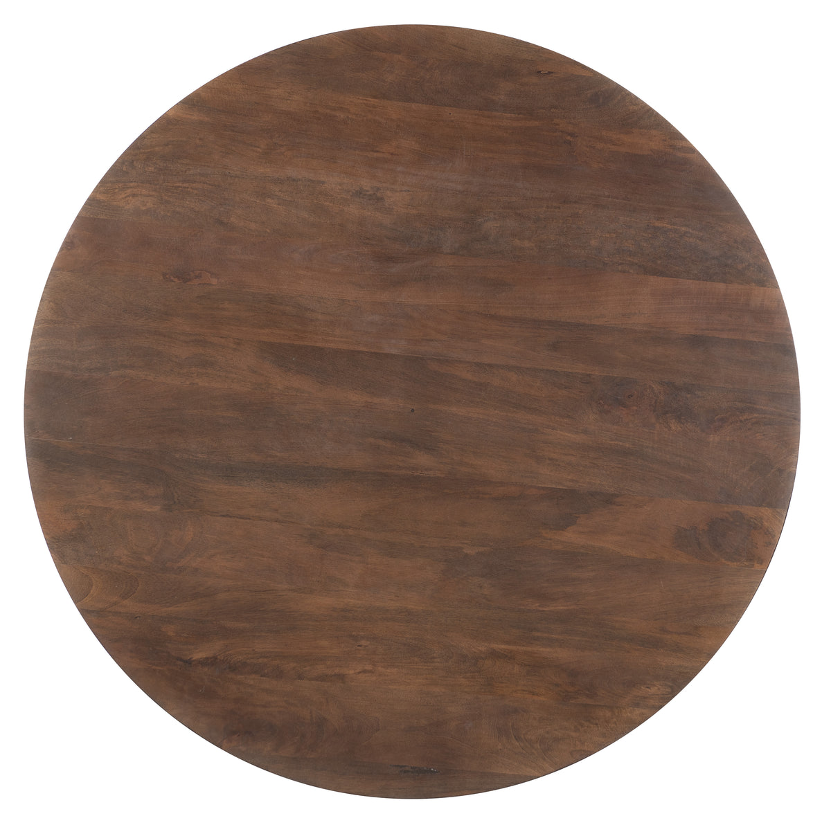 a circular wood surface with a white background