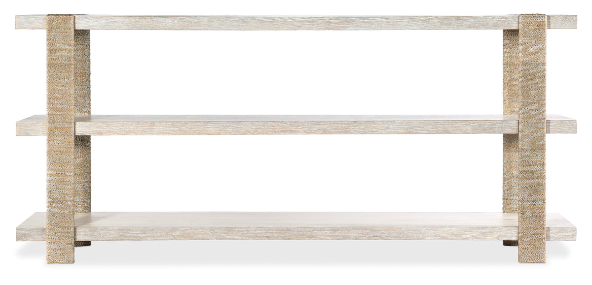a white shelf with a white frame
