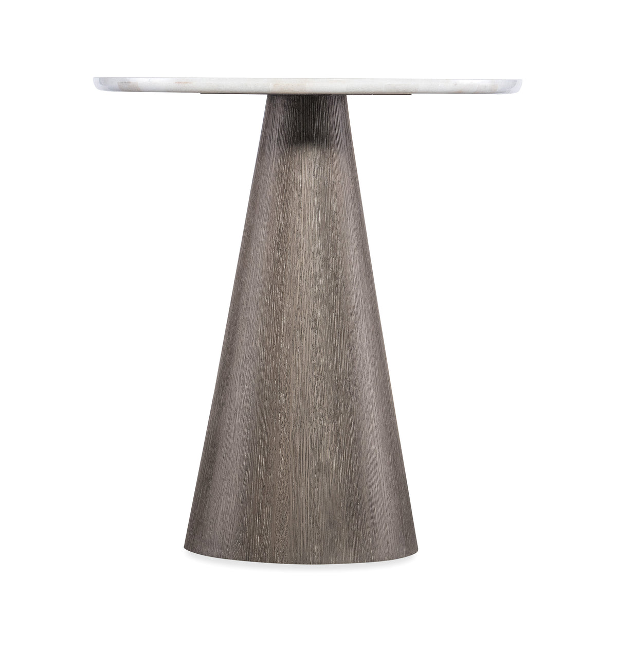 a round table with a white top
