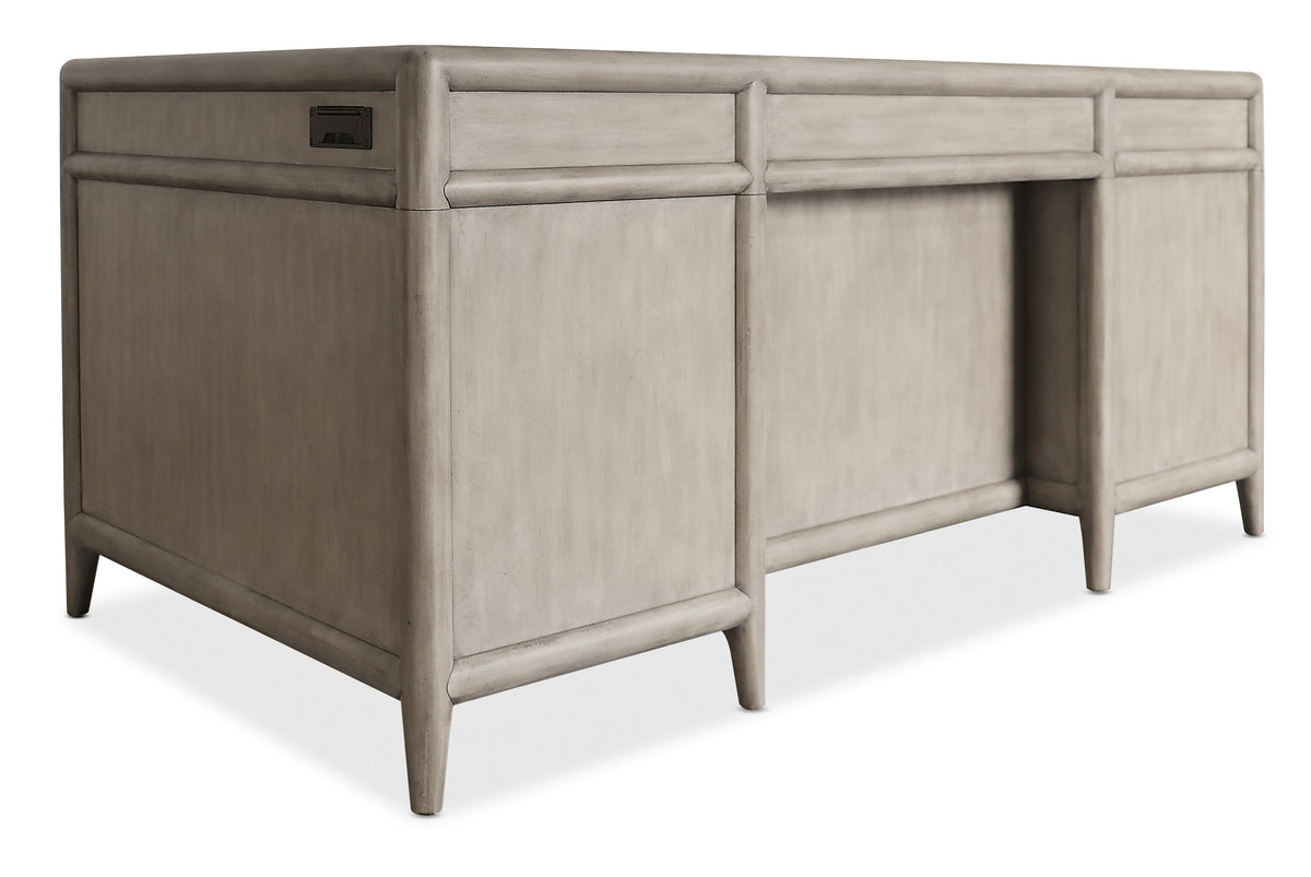 a white desk with drawers