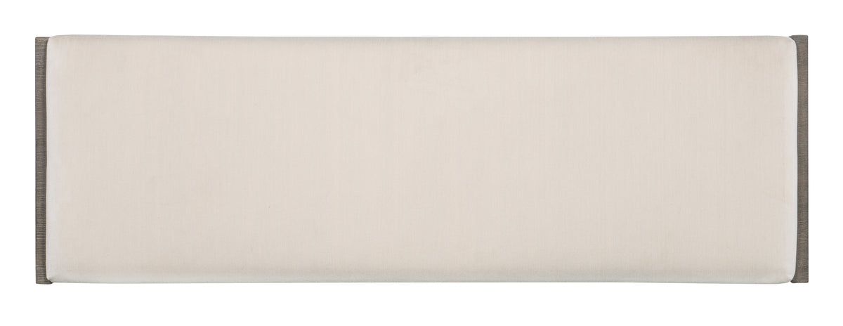 a white rectangular object with a black stripe