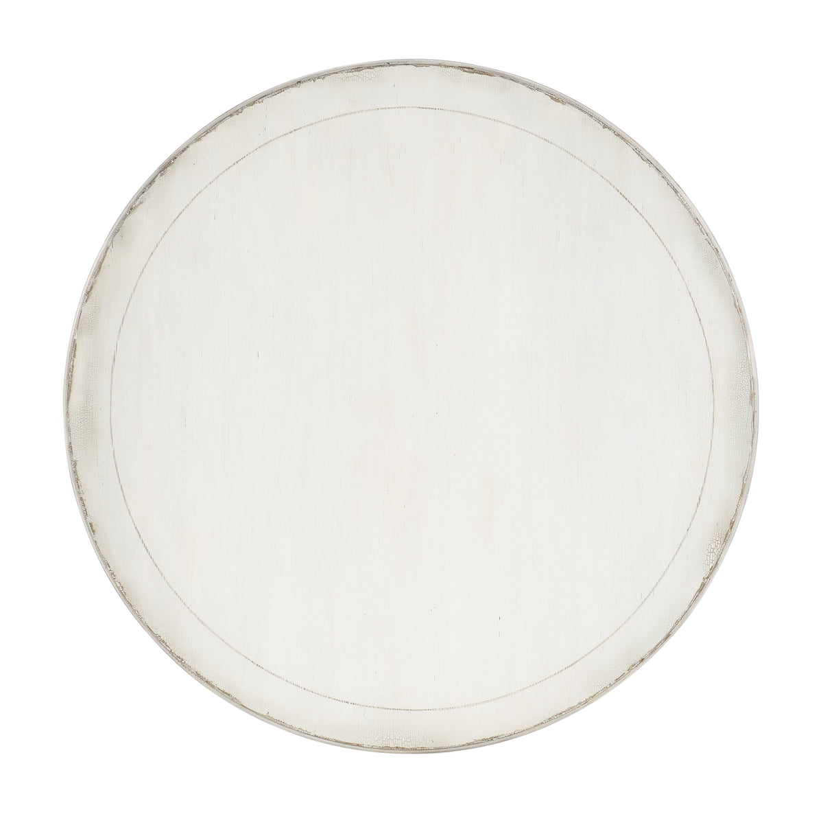 a white circle with a black border