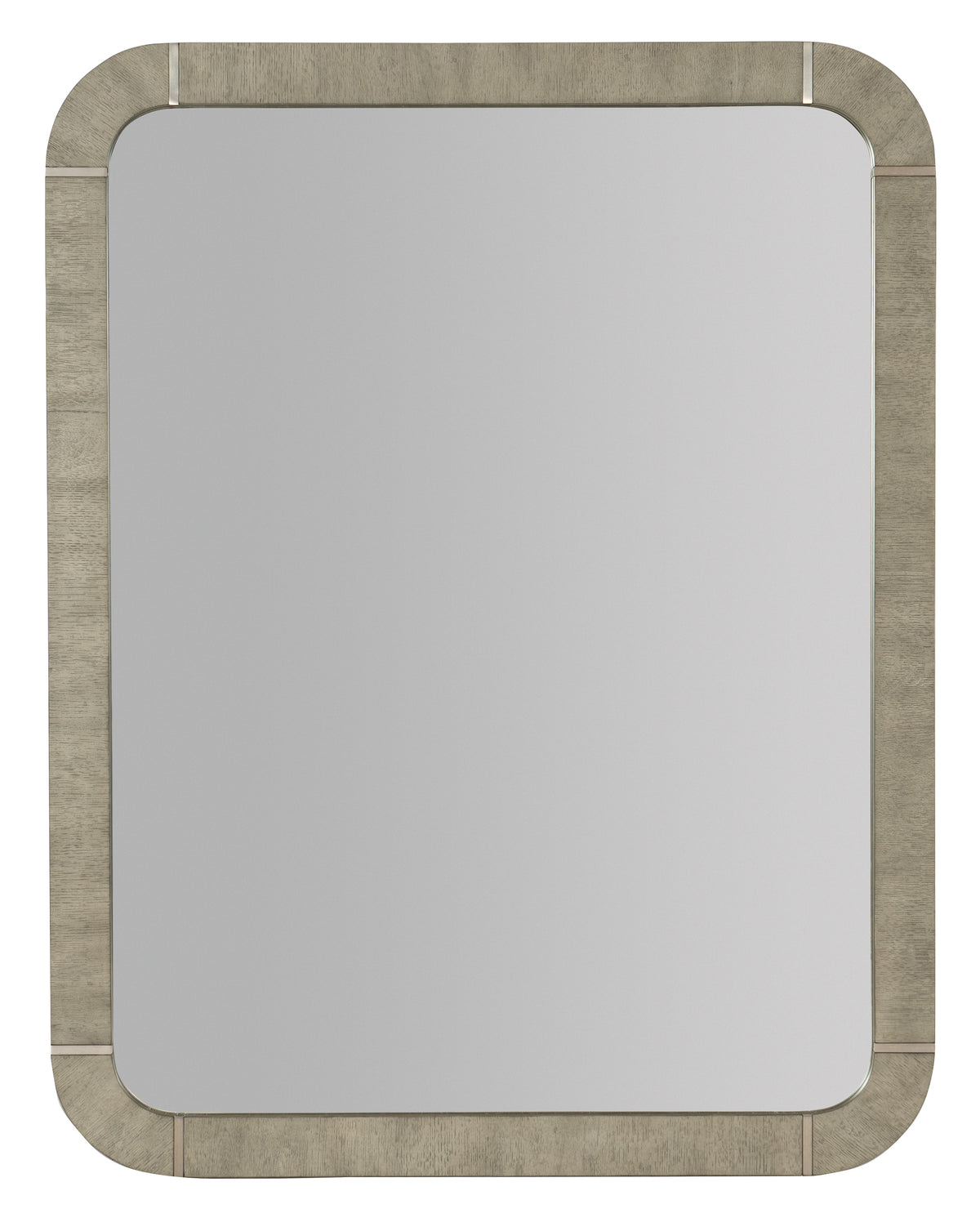 a mirror with a wooden frame