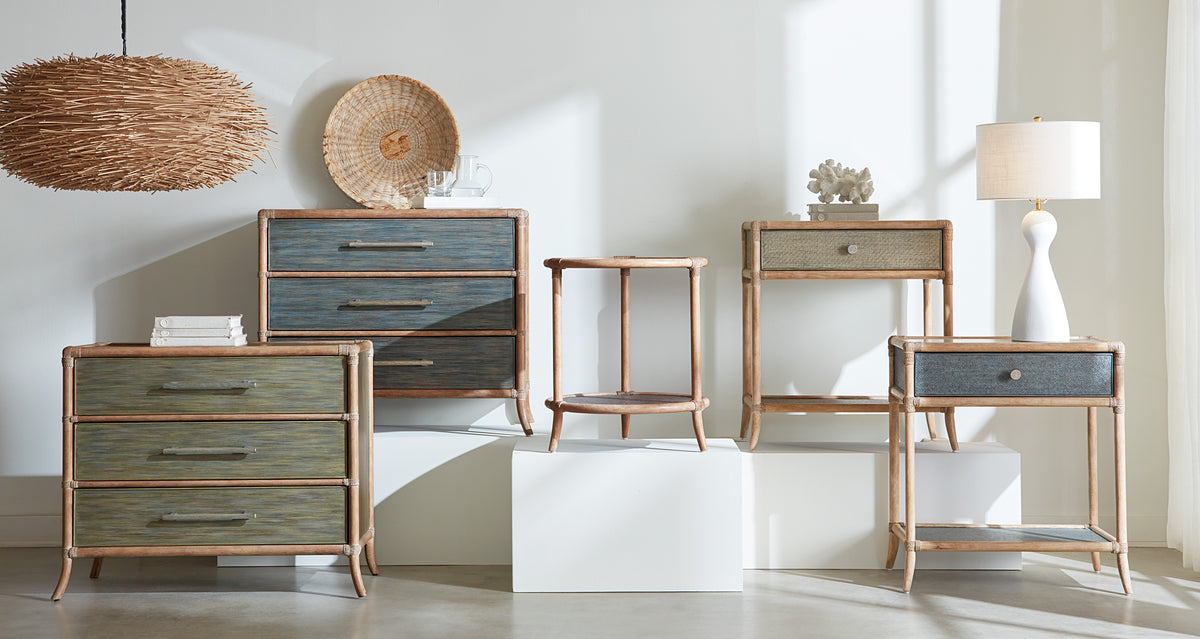 a group of furniture in a room
