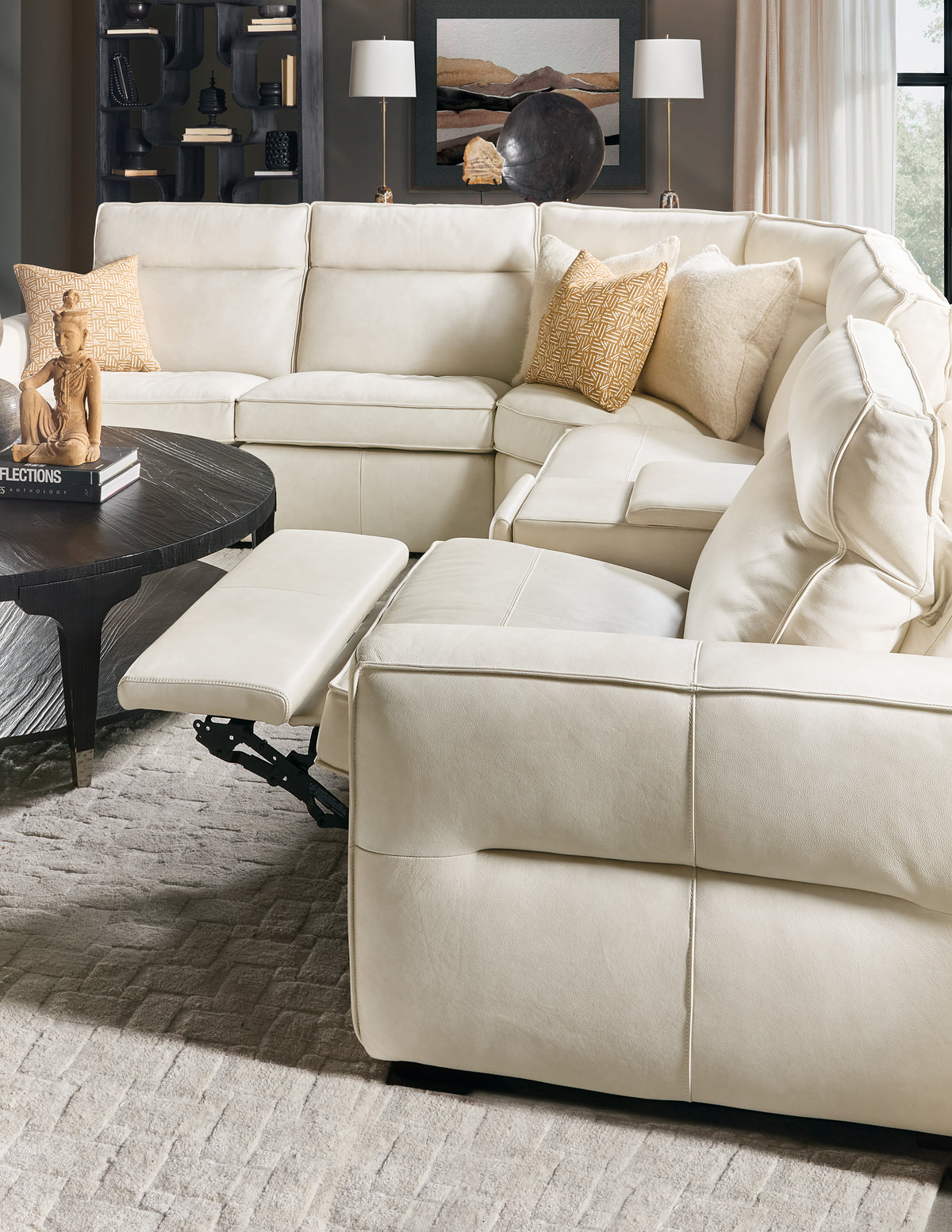 Vann Six-Piece Power Sectional - Hooker Furniture (HRF-3253)
