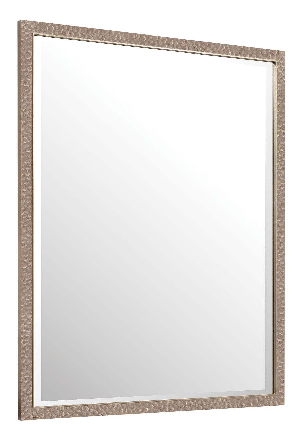 a mirror with a silver frame