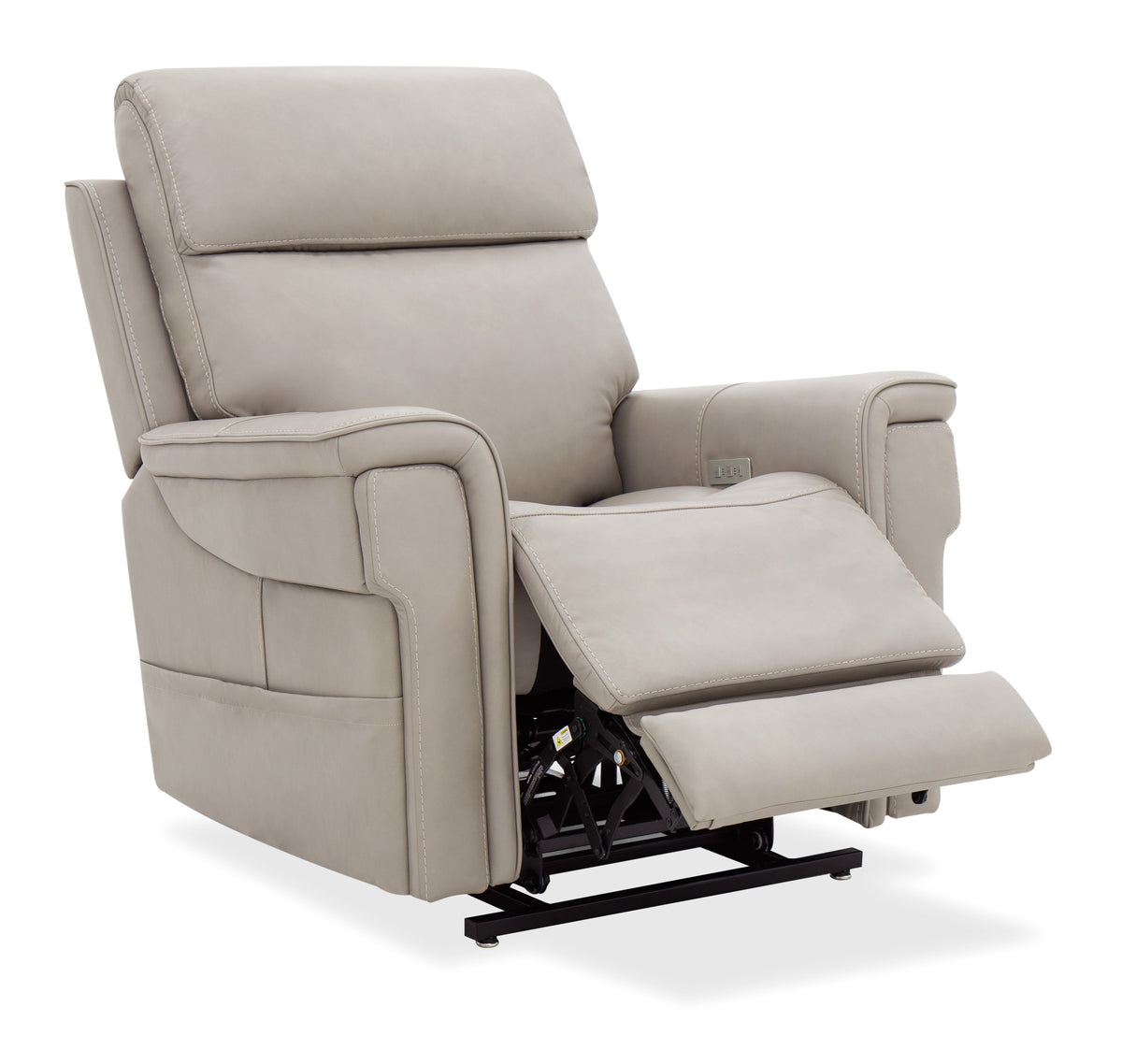 a white recliner with a lift