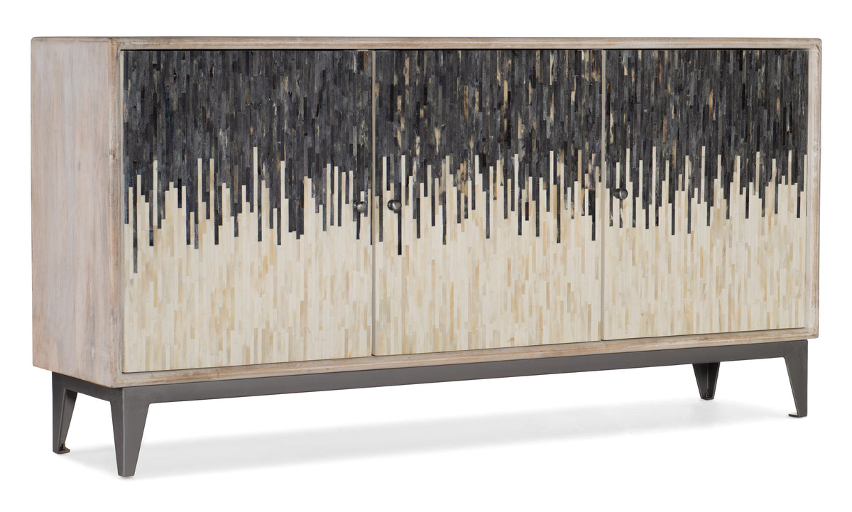 a cabinet with a design on it