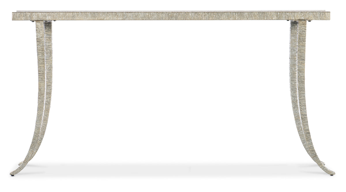 a rectangular table with a white surface