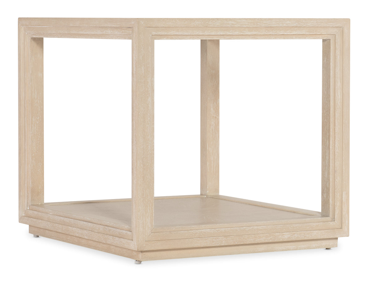 a white wooden table with a white surface