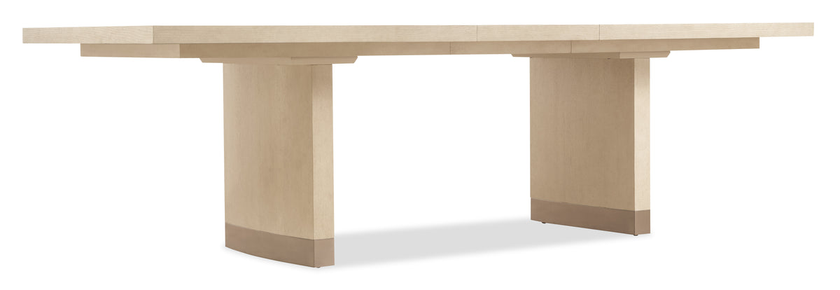 a table with a white base