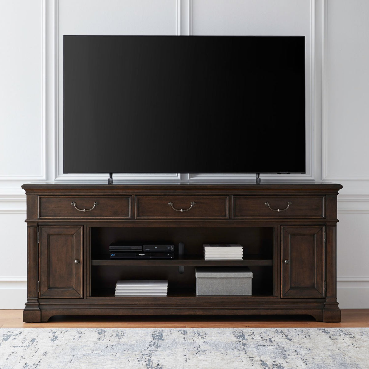 FIRE-512-TV84FTS - 84 Inch Fireplace TV Console - Liberty Furniture