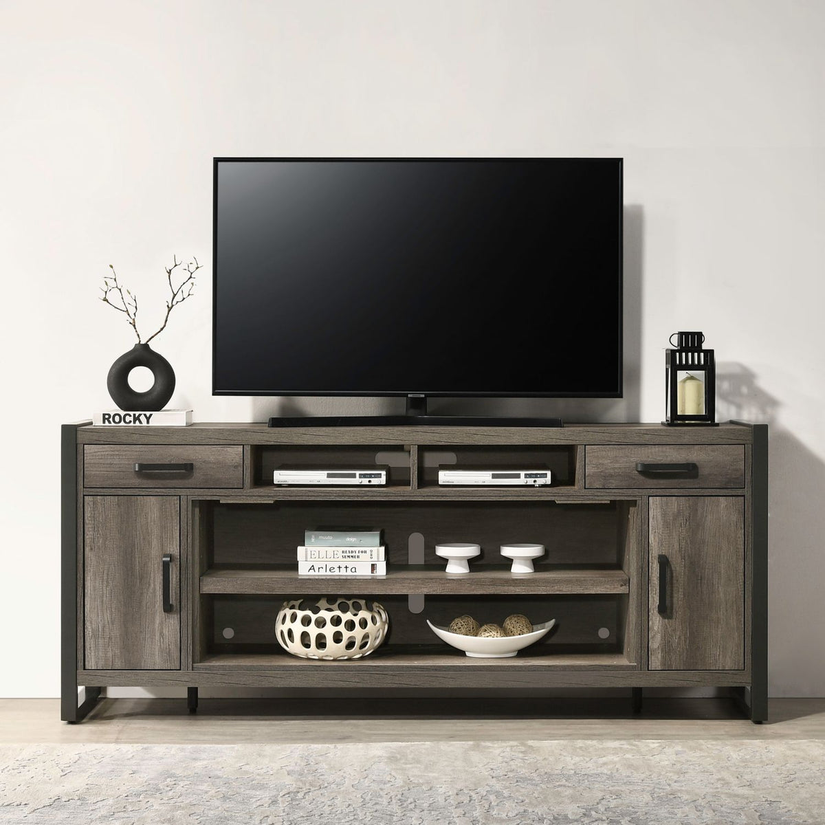 FIRE-686-TV78FTS - 78 Inch Fireplace TV Console - Liberty Furniture