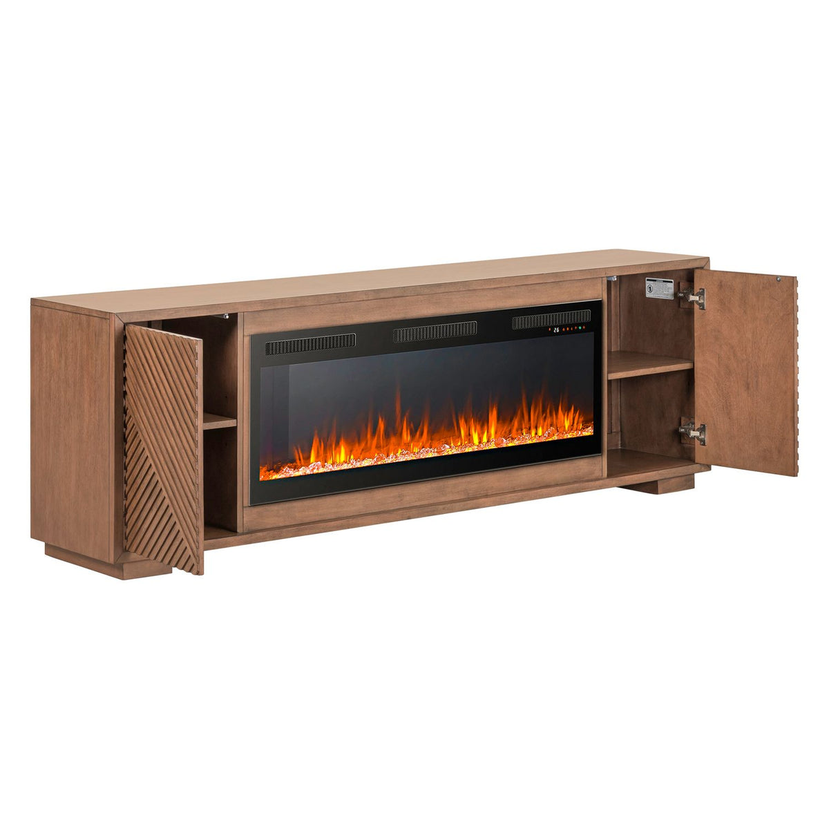 FIRE-BOX-214-84FTS - 214 84 Inch Console w/ Fire FTS - Liberty Furniture