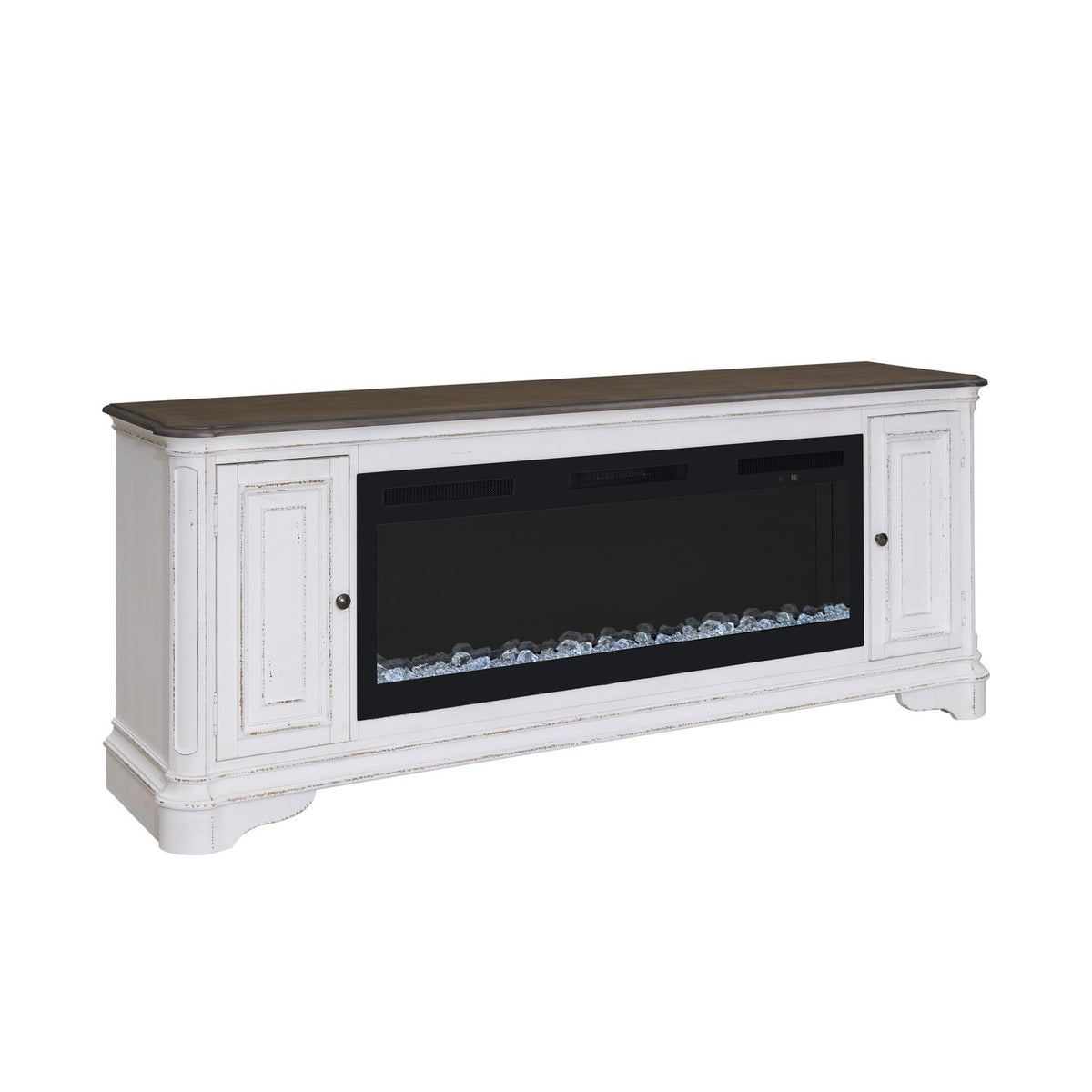 FIRE-BOX-244-82FTS - 244 82 Inch Console w/ Fire FTS - Liberty Furniture