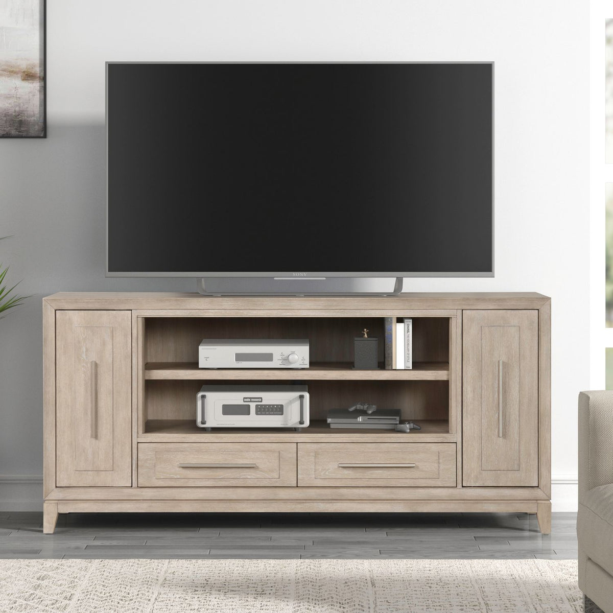 FIRE-BOX-789-80FTS - 789 80 Inch Console w/ Fire FTS - Liberty Furniture