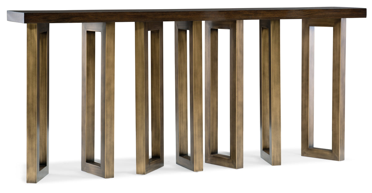 a table with legs and a wooden top