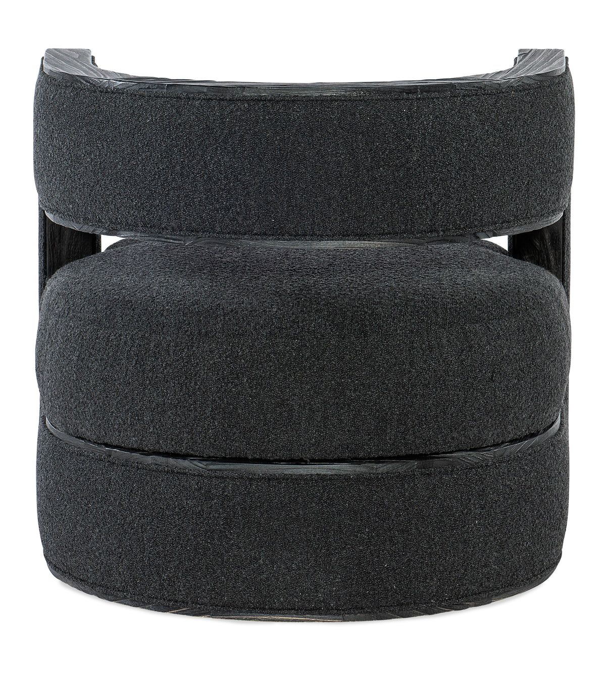 a stack of black foamy objects
