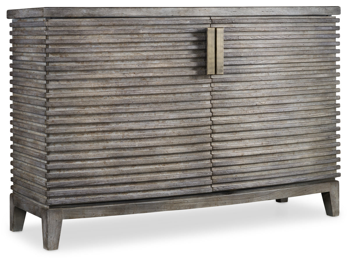 a wooden cabinet with a handle