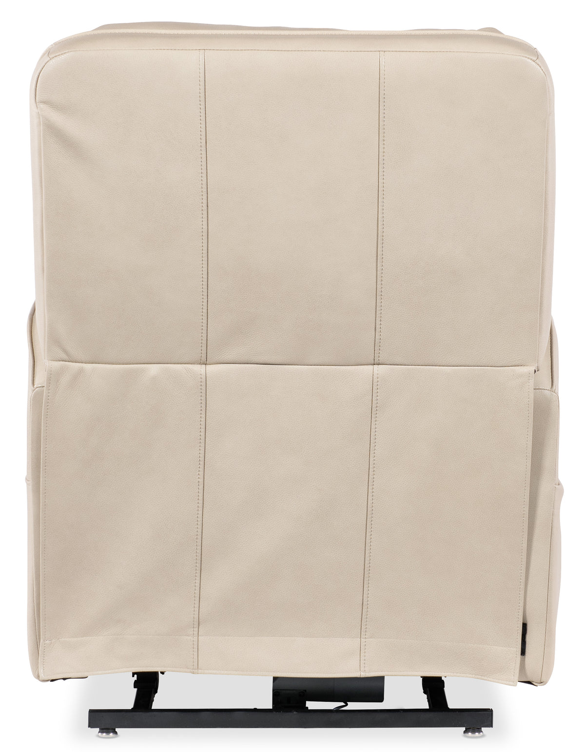 a white fabric bag with many pockets
