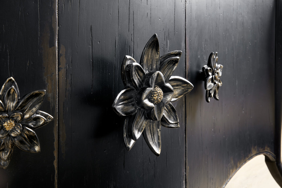 a close up of a door handle