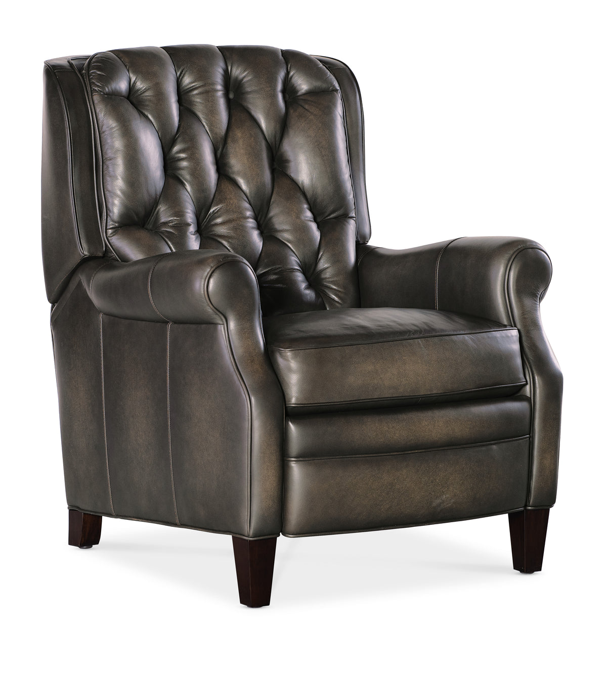 a leather chair with a white background