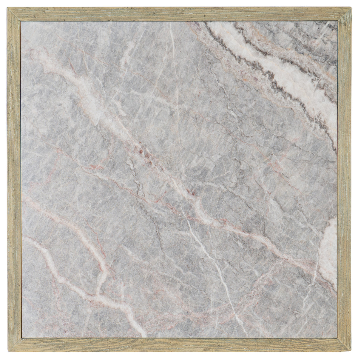 a square white and grey marble with red veins