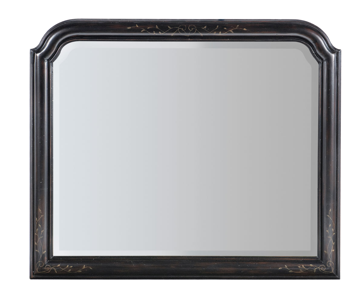 a black frame with a white background